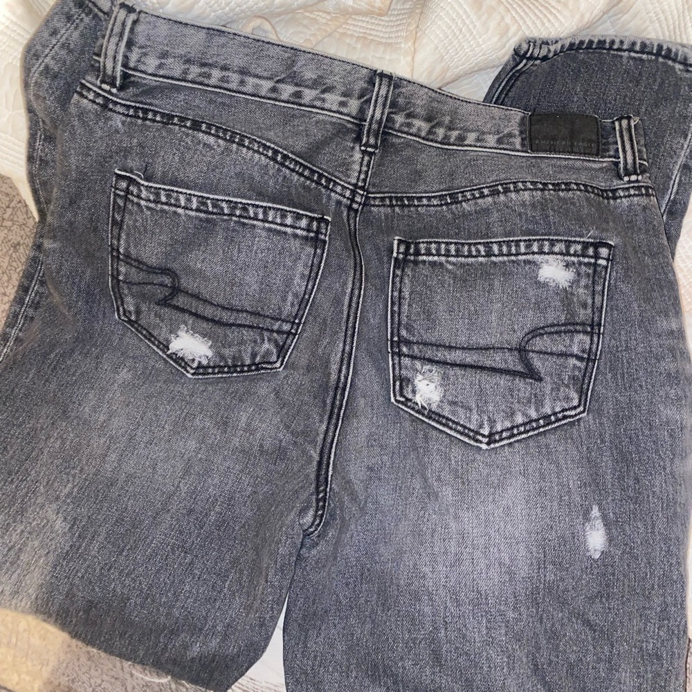 Black American Eagle Mom Jeans